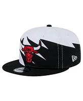 New Era Big Boys and Girls White Chicago Bulls Jagged 9FIFTY Snapback Hat