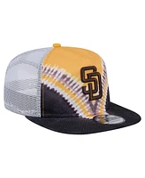 New Era Men's San Diego Padres Tie-Dye Golfer Trucker Adjustable Hat