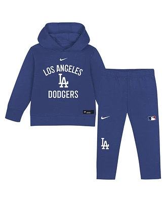Nike Toddler 2-Piece Royal Los Angeles Dodgers Club Fleece Pullover Hoodie and Sweatpants Set