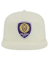 New Era Men's Cream Orlando City Sc 2025 Kickoff Snapback Golfer Hat