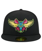 New Era Men's Black Modesto Nuts Copa de la Diversion 59FIFTY Fitted Hat