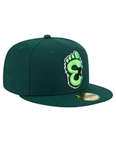 New Era Men's Green Eugene Emeralds Authentic Collection 59FIFTY Fitted Hat
