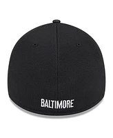 New Era Men's Black Baltimore Orioles City Connect Batting Practice 39THIRTY Flex Hat