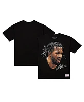 Mitchell & Ness Men's and Women's Jalen Brunson Black Nba Real Big Face Player T-Shirt