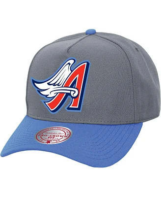 Mitchell & Ness Men's and Women's Gray Los Angeles Angels Basic Coop Pro Adjustable Hat