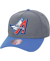 Mitchell & Ness Men's and Women's Gray Los Angeles Angels Basic Coop Pro Adjustable Hat