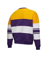 Mitchell & Ness X Dannijo Women's Gold/Purple Los Angeles Lakers Blocked Pullover Sweatshirt