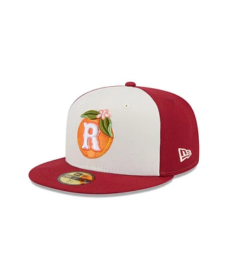 New Era Men's Cream Inland Empire 66ers Theme Nights 59FIFTY Fitted Hat
