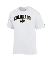 Champion Men's White Colorado Buffaloes Arched Logo T-Shirt