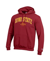 Champion Men's Cardinal Iowa State Cyclones Arched Logo Fleece Pullover Hoodie