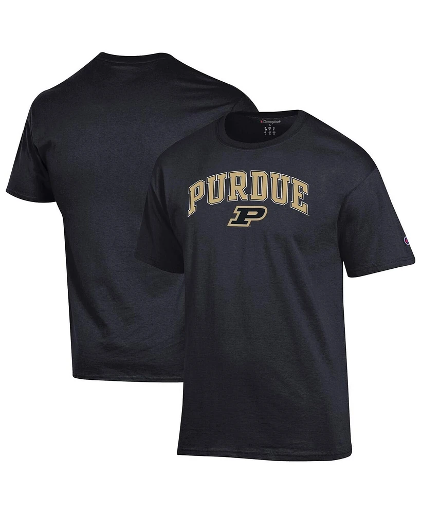 Champion Men's Black Purdue Boilermakers Arched Logo T-Shirt