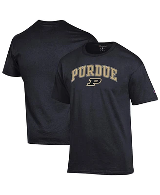 Champion Men's Black Purdue Boilermakers Arched Logo T-Shirt