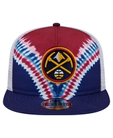 New Era Men's Navy/Red Denver Nuggets Throwback Dye Golfer Snapback Hat