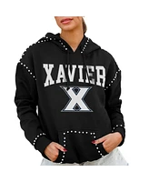 Gameday Couture Women's Black Xavier Musketeers Studded Pullover Hoodie