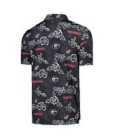 Reyn Spooner Men's Black Georgia Bulldogs Performance Polo Shirt