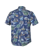 Reyn Spooner Men's Royal Kansas City Royals Scenic Tri-Blend Button-Down Shirt