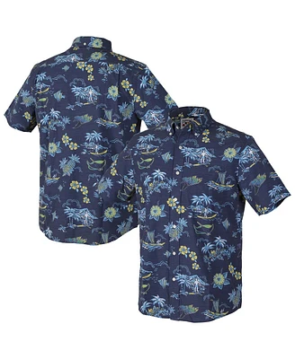 Reyn Spooner Men's Dark Blue Tampa Bay Rays Kekai Button-Down Shirt