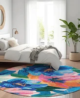 Addison Chantille Machine Washable ACN1488 8'x8' Round Area Rug