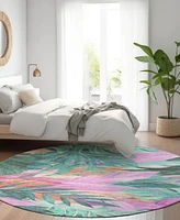 Addison Chantille Machine Washable ACN1498 8'x8' Round Area Rug