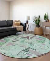 Addison Chantille Machine Washable ACN1578 8'x8' Round Area Rug