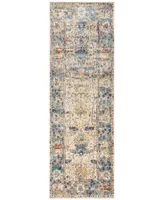 Closeout! Loloi Anastasia Af-07 Sand/Light Blue 2'7" x 12' Runner Area Rug