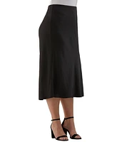 Ella Rafaella Plus Shine Midi Bias Skirt