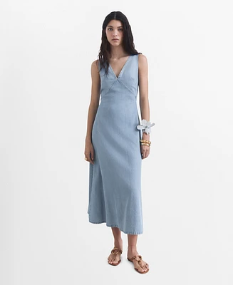 Mango Women's Lyocell Midi Dress