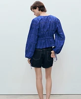 Mango Women's English Embroidery Blouse