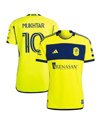 Adidas Men's Hany Mukhtar Yellow Nashville Sc 2024 the 615 Kit Authentic Player Jersey