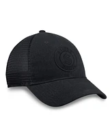 Fanatics Men's Black Seattle Kraken Team Haze Adjustable Trucker Hat