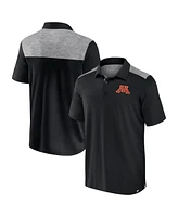 Fanatics Men's Black Minnesota Golden Gophers Iconic Brushed Blocked Polo Shirt