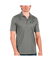 Antigua Men's Steel Dallas Stars Spark Polo Shirt