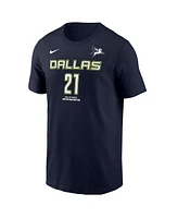 Nike Men's Dijonai Carrington Navy Dallas Wings Explorer Edition Name Number T-Shirt