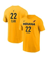 Nike Men's and Women's Caitlin Clark Gold Indiana Fever Name Number T-Shirt
