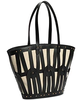 Sam Edelman Bay Extra Large Dye Cut Leather Tote Bag