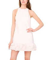 CeCe Women's Sleeveless Ruffled-Hem Sheath Dress