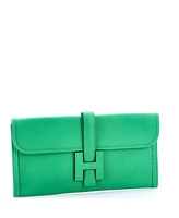 Pre-Owned Hermes 29 Jige Elan Clutch Epsom