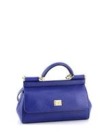Pre-Owned Dolce & Gabbana Small East West Miss Sicily Bag Leather