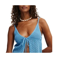 Cotton On Women's Knit Tie Up Cami