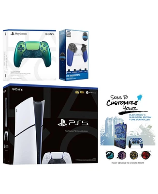 Sony Playstation 5 Slim Digital with Extra Volcanic Red Controller