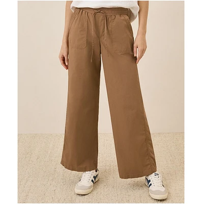 Pact Women's Organic Cotton Monterey Poplin Wide Leg