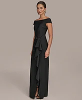 Donna Karan New York Women's Boat-Neck Gown