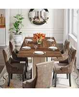 Tribesigns 55" Rectangular Dining Table for 4 to 6 People, Dining Room & Living Room