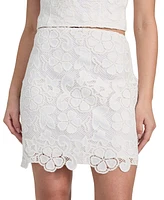 Guess Women's Delilah Crochet Mini Skirt