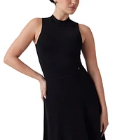 Guess Women's Cassandra Mock Neck Sleeveless Midi Dress