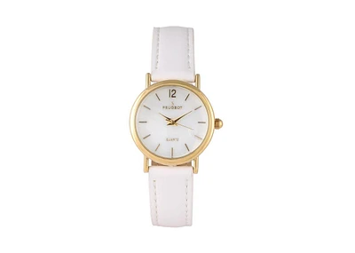 Peugeot Women's Classic 24mm White Watch With Easy to Read Numerals