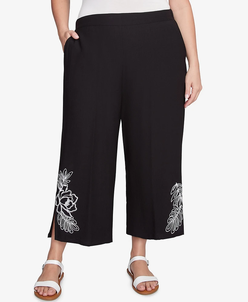 Ruby Rd. Plus Tropical Fern Capri Pants