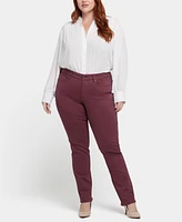 Nydj Plus Marilyn Straight Pull On Jeans