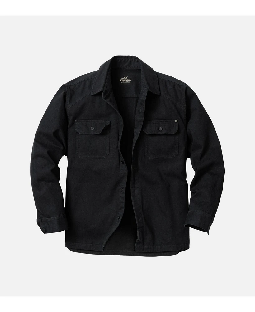 Thorogood Men's Stone Wash Herringbone Button Up Overshirt