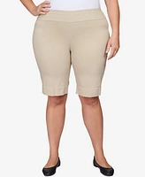 Ruby Rd. Plus Pull On Tech Bermuda Shorts